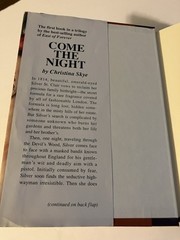 COME THE NIGHT CHRISTINA SKYE HARDCOVER HC HTF DJ DELL 1994 STAMPED SIGNED