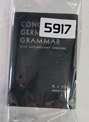 Concise German Grammar With Supplemenary Exercises BJ Voss 1944 Textbook HC