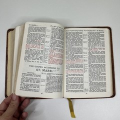 Holy Bible Cambridge 16 mo. Maps Old New Testaments Vintage 1940s Red Letter
