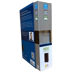 NIV Study Bible by Zondervan 2011 Black Leather with Silver Gilded Edges