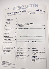 Sheet Music Magazine Standard Piano Guitar Back Issue August September 1982