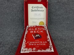 SIGNED Glenn Beck 2008 The Christmas Sweater Hardcover Book True 1st