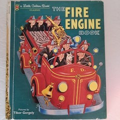 Vintage Little Golden Books Various Titles Vehicles Theme Lot of 5