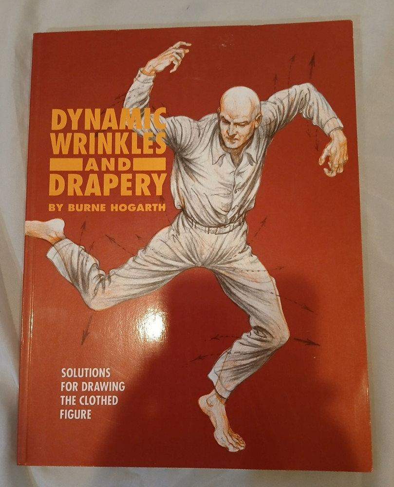 Dynamic Wrinkles And Drapery Burne Hogarth 1995 Art Paperback Vintage Illustrate