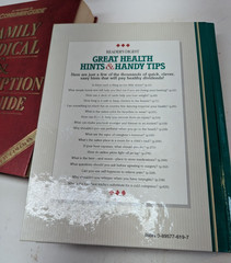 LOT OF 2 Medical Books: Great Health Hints & Handy Tips Family Medical Guide HC