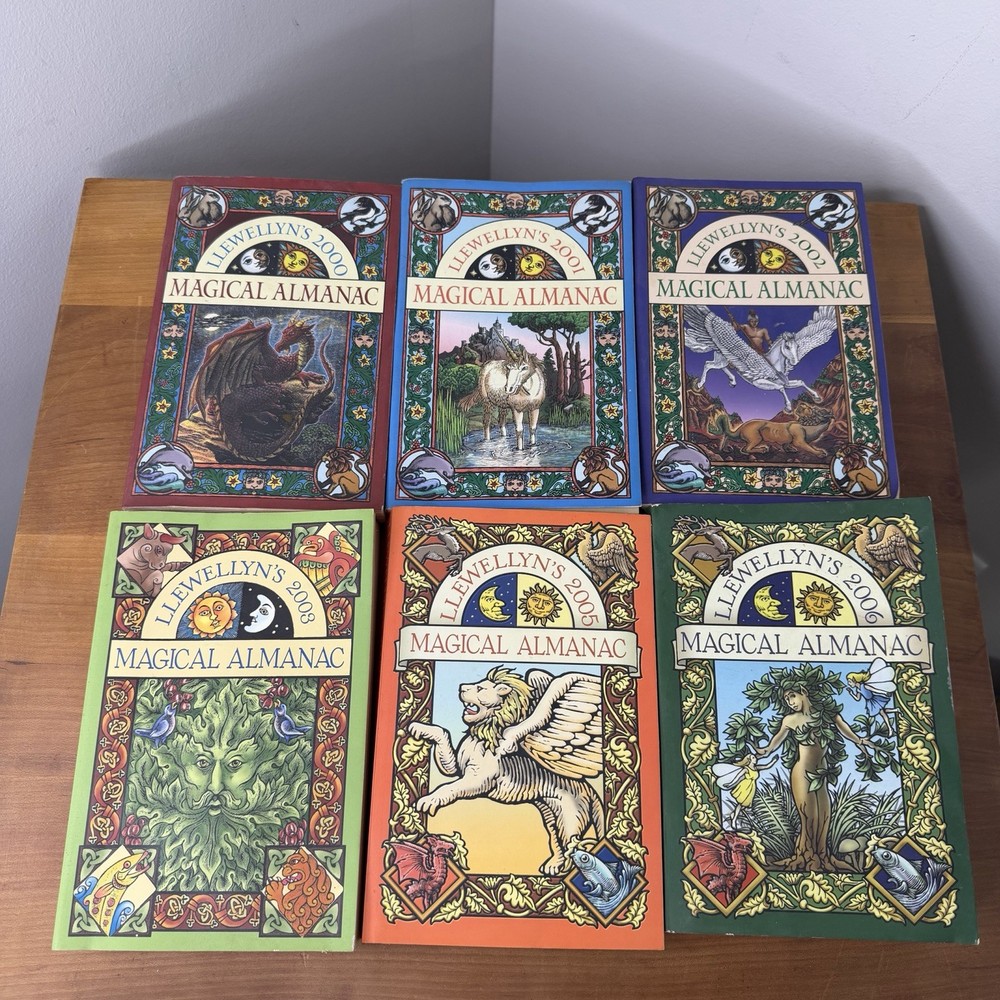 Llewellyn’s Magical Almanacs Years 2000-2006 Missing 2004 Bundle Of 6