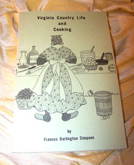 „Virginia Country Life and Cooking” pamphlet cookbook, Simpson, 1963, 2nd ed