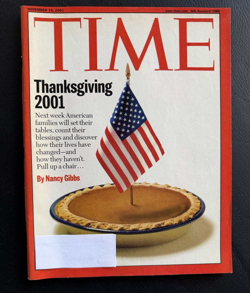 TIME Magazine, 11/19/2001, „Thanksgiving 2001” subscription copy, very good cond