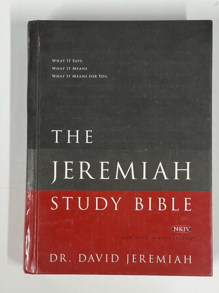 The Jeremiah Study Bible NKJV (Hardcover, 2013, CLEAN PAGES, Dr. David Jeremiah)