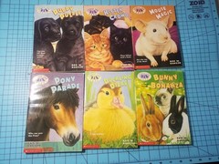 Lot of 6 ANIMAL ARK PETS Books Ben M. Baglio, 1,2,5,7,10,15 Puppy, Kitten, Pony,