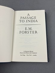 A Passage to India by E.M. Forster Hardcover Classical Education