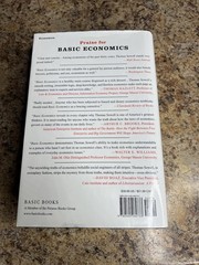Basic Economics Thomas Sowell 5th Edition Hardcover Common Sense Economy Guide