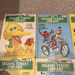 Vintage Sesame Street Library Books Set Vol 1–15 CTW Funk Wagnalls 1970s