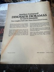 Dinosaur Dioramas to Cut & Assemble by Kalmenoff, Matthew [Used]