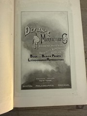 1916 Defiance Drawing Materials Catalog Blueprint WWI War Dept Antique Book