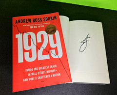 1929 – SIGNED by Sorkin, 2025 First Ed, 1st Prt HB DJ, Wall Street Crash History