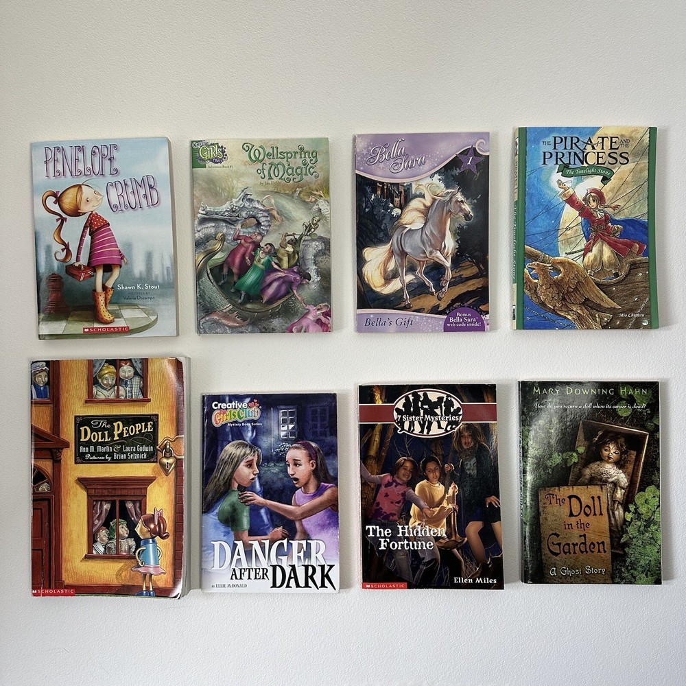 Lot of 8 Girls Chapter Books Mystery Adventure 2nd 3rd 4th grade ages 7 8 9 10