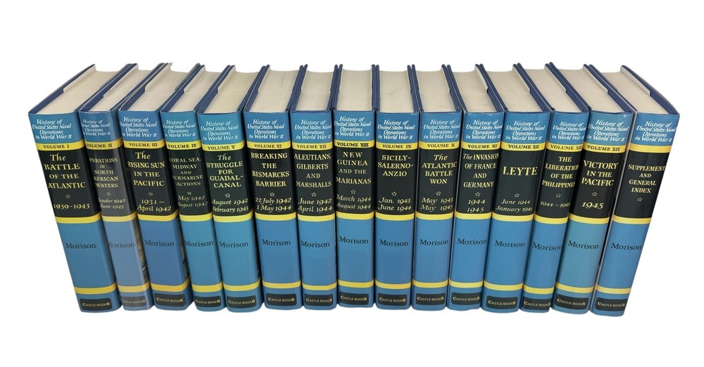 History of US Naval Operations in WWII Samuel Eliot Morison Complete 15 Volume