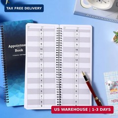 Appointment Book – Salon Appointment Book 11.5″ x 4.5″ 2 Columns Undated 6 AM.