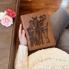 Personalized KJV Bible, Wide Margin, Your Photo Engraved Cover, Christian Gifts