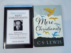 Pair Of Books C S Lewis Mere Christianity & Discussing Mere Christianity Guide