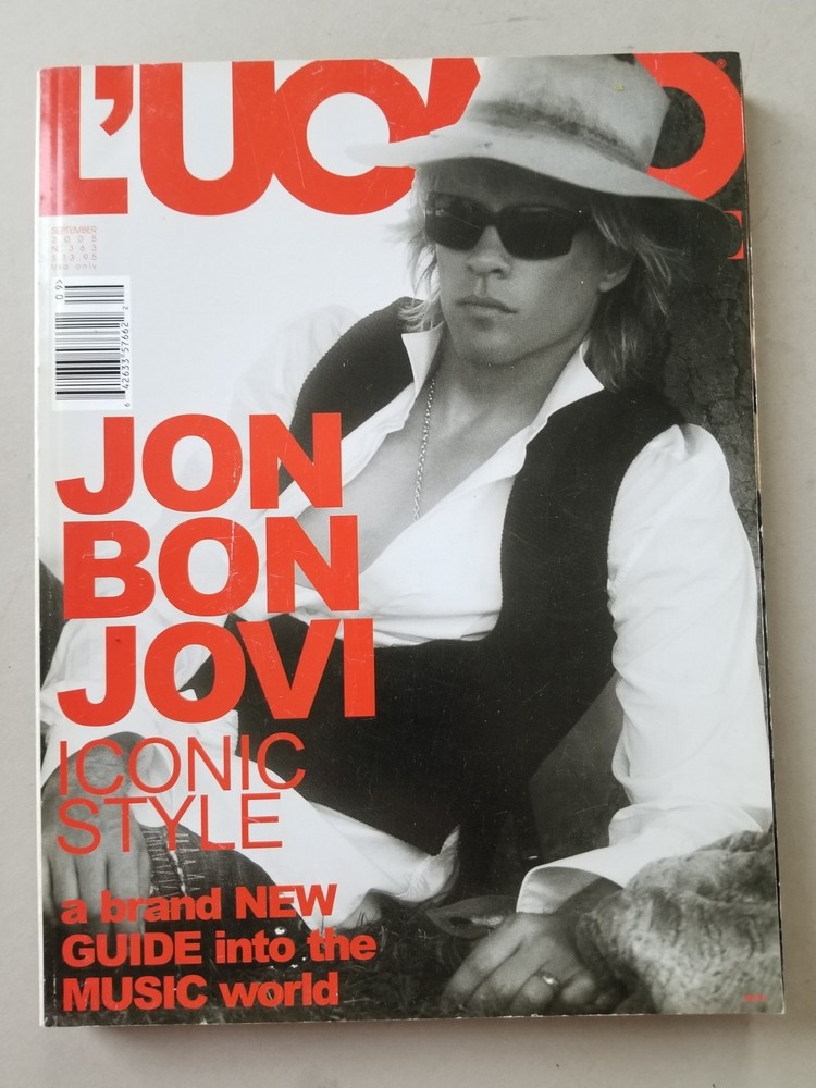 L’Uomo Vogue Sept 2005 N. 363 Jon Bon Jovi Iconic Style VG Cond.