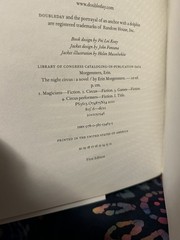 The Night Circus Erin Morgenstern out-of-print First Edition