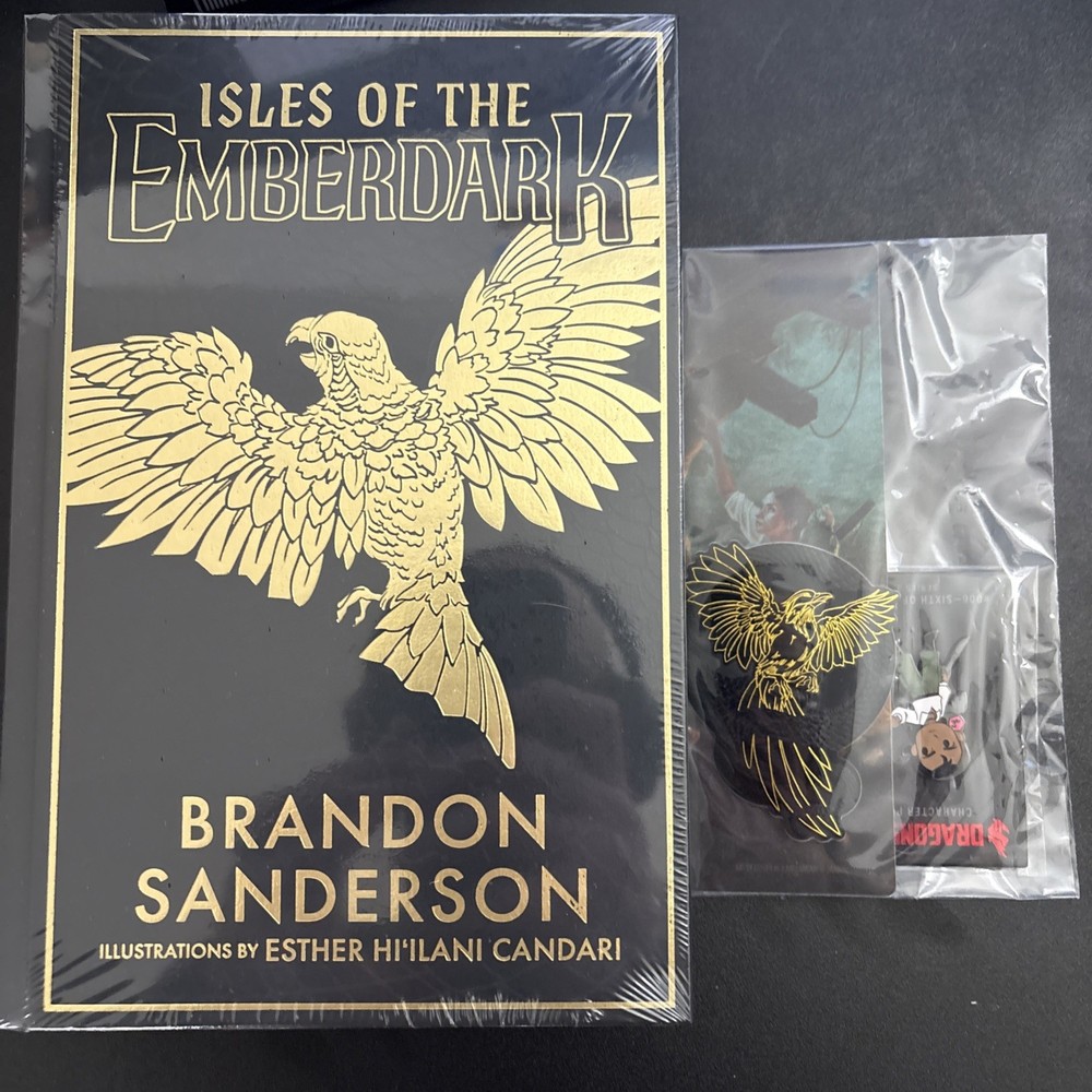 Sealed 1st Ed. Isles of The Emberdark Hardcover w/ Kickstarter add-ons