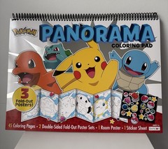 Pokemon Panorama Giant Coloring Activity Pad 45 Pages Stickers 3 Fold-Out Poster