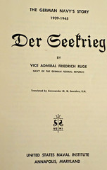 VG+ Der Geefrieg German Navy Story Friedrich Ruge 1957 Vintage Book HC DJ