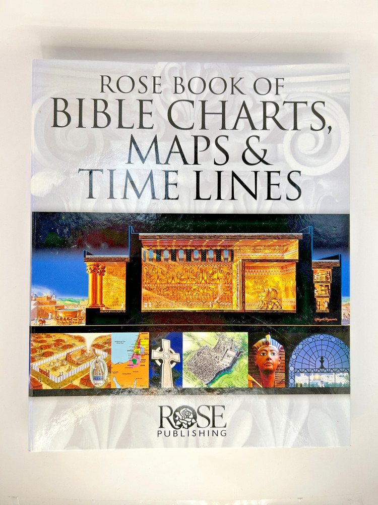 Rose Book of Bible Charts Maps & Time Lines Spiral Bound 2005 Full Color