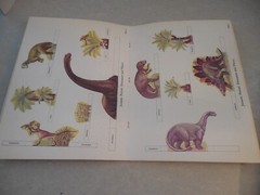 DINOSAUR DIORAMAS TO CUT & ASSEMBLE by MATTHEW KALMENOFF, 1983, SOFTCOVER!