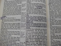 Vintage KJV Holy Bible Cambridge Univ. Press Water Buffalo Calfskin