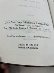 THE JACK VAN IMPE PROPHECY BIBLE Limited Special Edition KJV Red Letter LEATHER