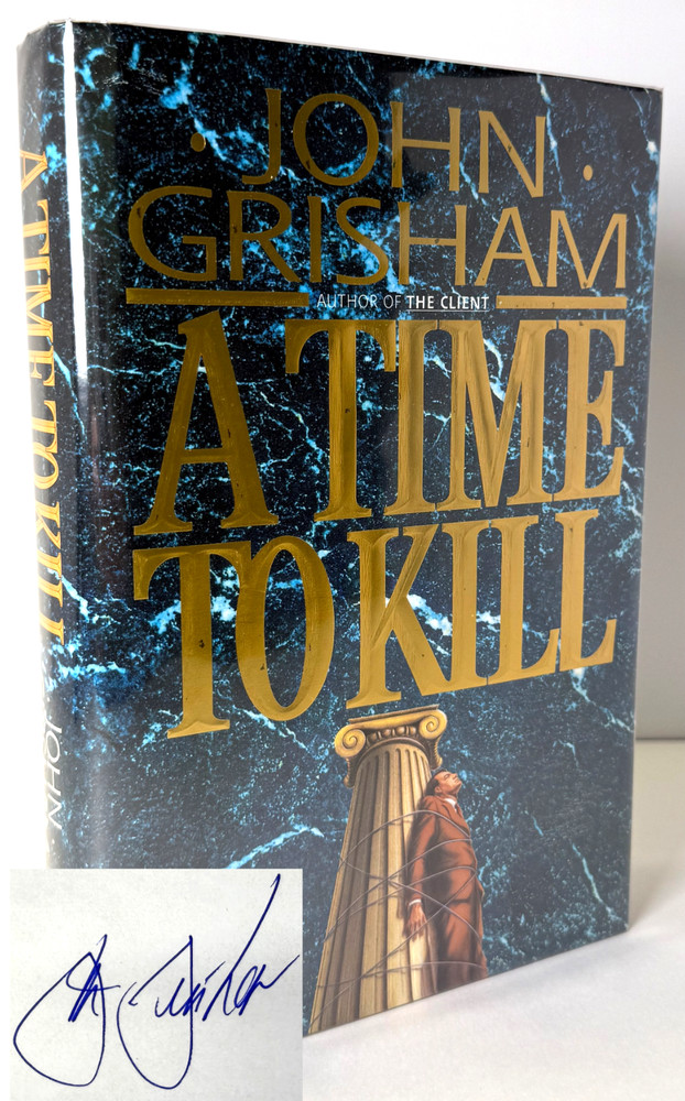 A Time to Kill SIGNED by John Grisham 1993 HCDJ 1st thus 1st printing in Mylar