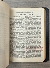 Christian Worker’s 1924 New Testament GENUINE LEATHER Pocket Bible (1945)