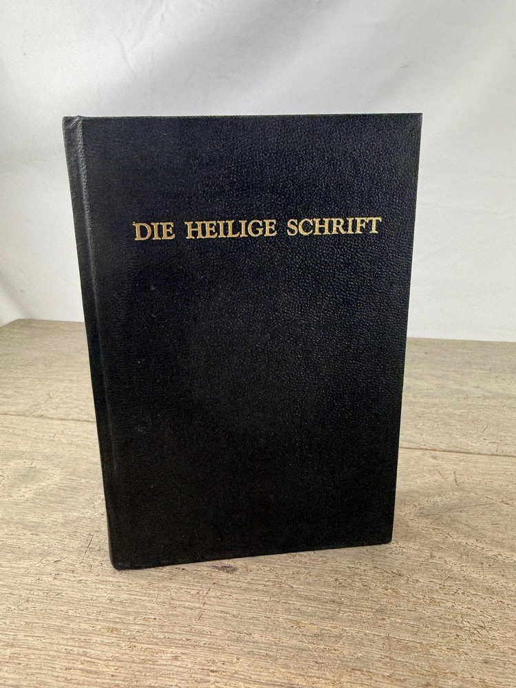 Vintage 1967 Die Bibel Martin Luther National Bible Press Black HC German USA