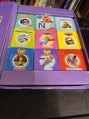 Chunky Board Books Disney Pixar Set of 9 Book Block 2010 Purple 2.75 in Toddlers