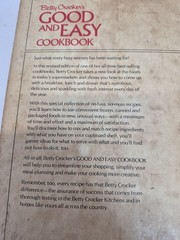 Vintage 1971 Betty Crocker’s GOOD AND EASY COOKBOOK Golden Press 1st Printing