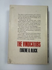 The Vindicators 1963 Hardcover Book by Eugene Block True Crime w/ Dustjacket