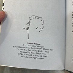 Autographed Kurt Vonnegut zine book Fuh-Kar-Wee 1999 Limited Edition #191/250
