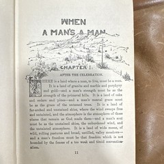 Harold Bell Wright When A Man’s A Man HC A. L. Burt 1916 Illustrated