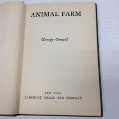 ANIMAL FARM hc George Orwell 1946