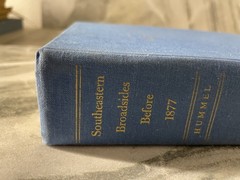 Southeastern Broadsides Before 1877 A Bibliography