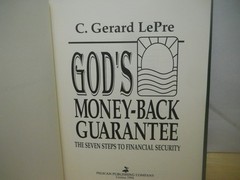 GOD’S MONEY-BACK GUARANTEE: 7 Steps to financial Security~ Fine HCDJ~ Ship Boxed