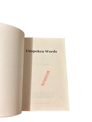 Unspoken Words by Latoya Chandler Paperback- Self-Help, Inspirational….