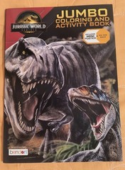 Jurassic World Dinosaurs Coloring/Activity Book with Tear/Share Pages 🆕🆓ship!