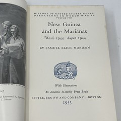 New Guinea And The Marianas by Samuel Eliot Morison (1953, First Edition, HC)