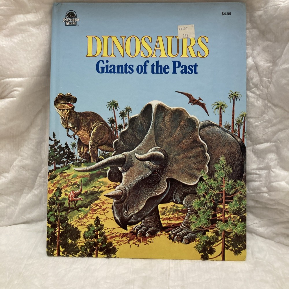 RARE! Merrigold Press Dinosaurs Giants Of The Past 1974 Hardcover Vintage VG
