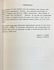 SWAT TEAM MANUAL FM-1698 by ROBERT P. CHAPPEL PALADIN PRESS 1979